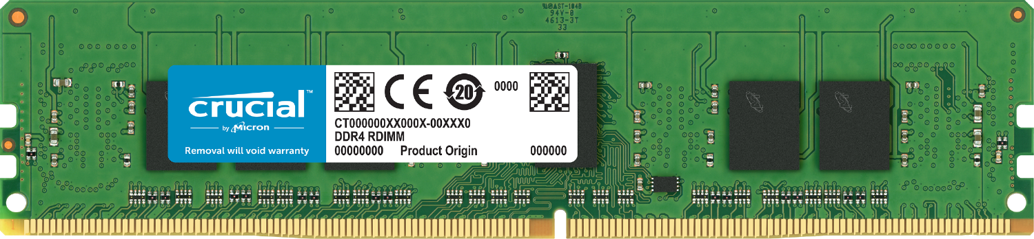 Crucial Arbeitsspeicher (RAM) für einen Computer.